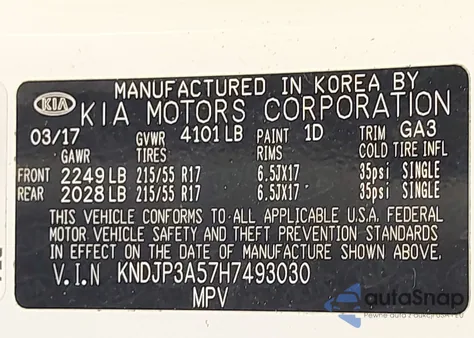 2017 Kia Soul + from USA, damaged, VIN KNDJP3A57H7493030